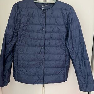 Women's Navy Puffer Jacket Uniqlo
